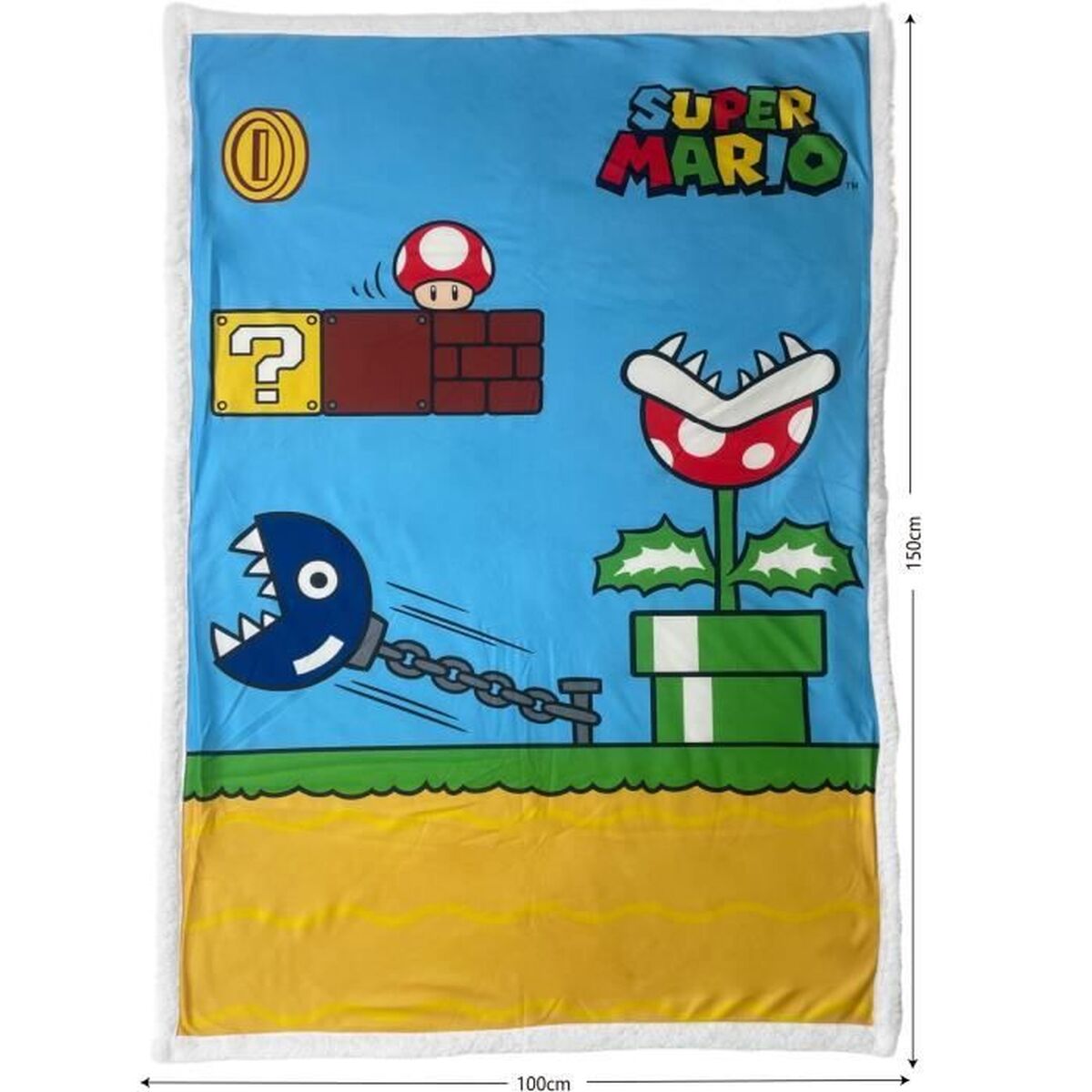 Mario Bros Blanket Mario Bros 31 X 8 X 31 Cm Multicolour Scottish Pictures