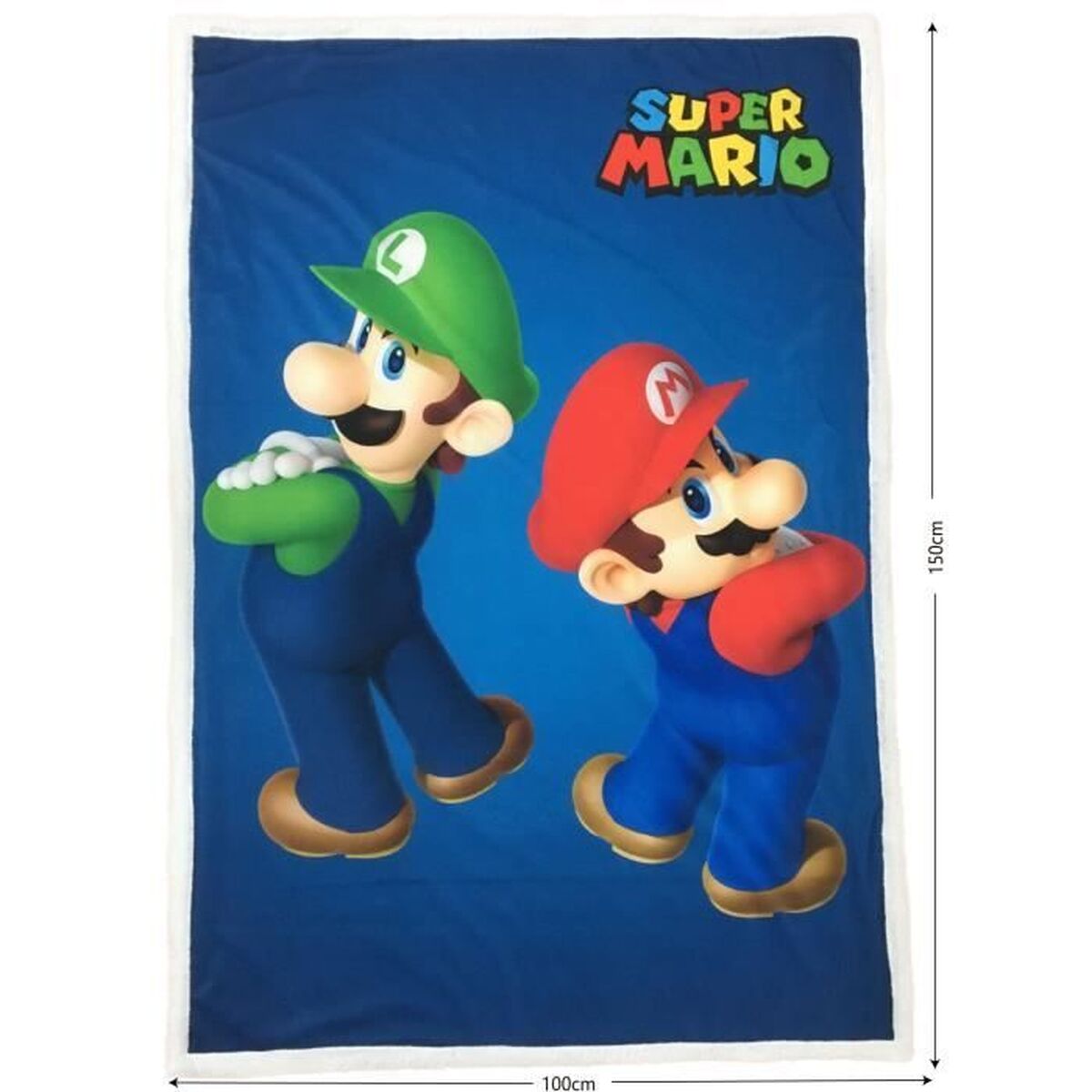 Mario Bros Blanket Mario Bros 25 X 14 X 26 Cm Black Animals