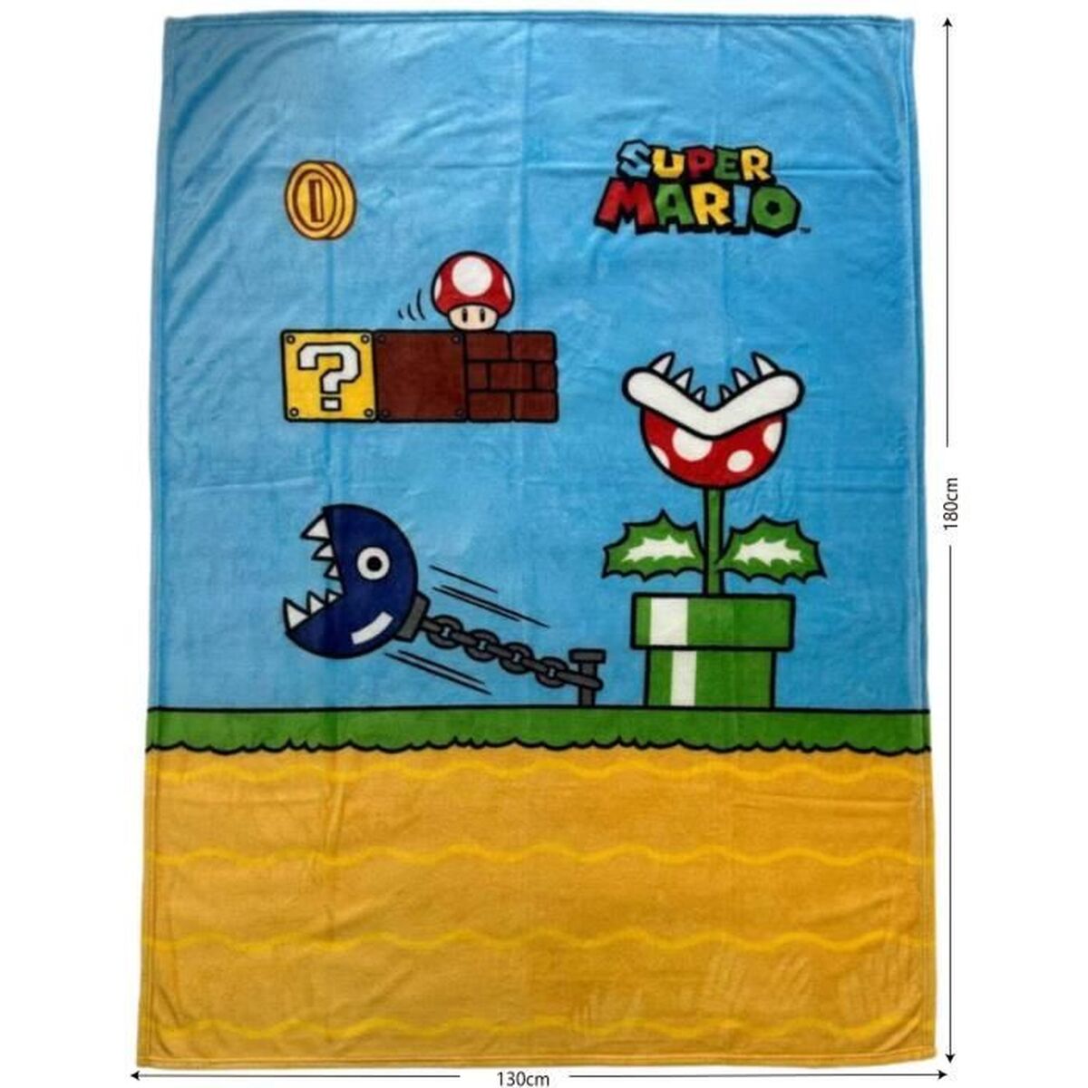 Mario Bros Blanket Mario Bros 24 X 14 X 26 Cm Black Animals