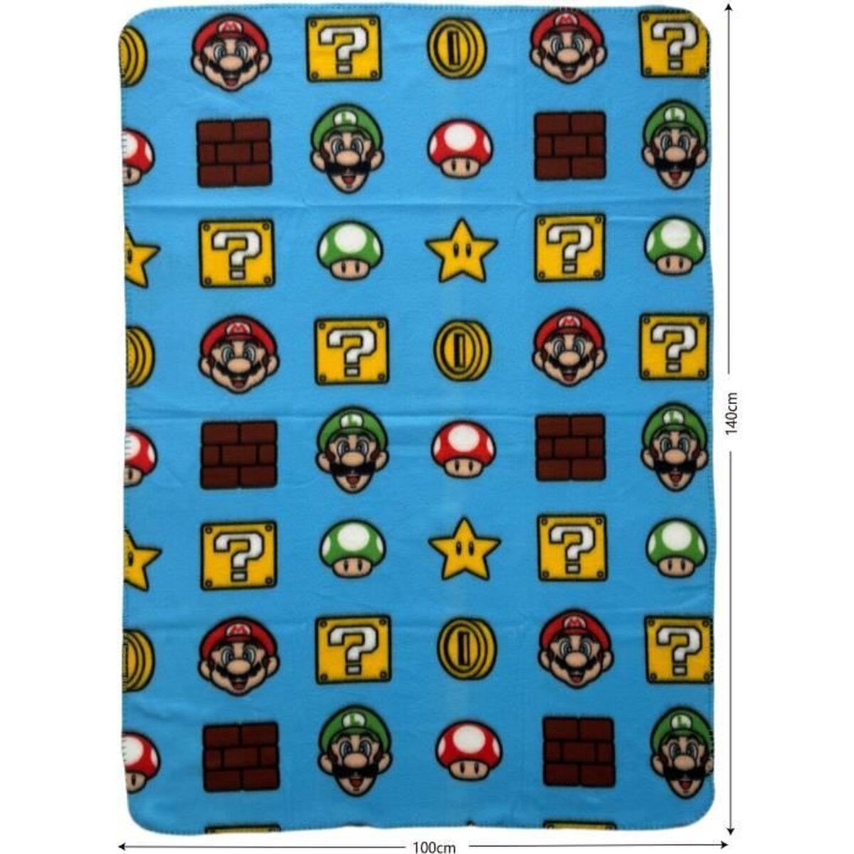 Mario Bros Blanket Mario Bros Multicolour Scottish Pictures