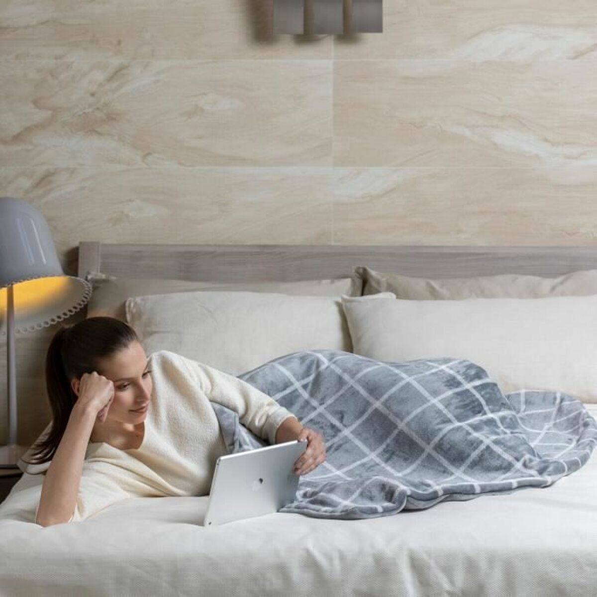 Imetec Electric Blanket Imetec 16775 Grey White/Grey