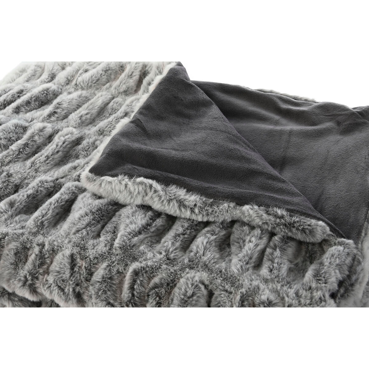 Home Esprit Blanket Home Esprit Grey 130 X 170 X 2 Cm