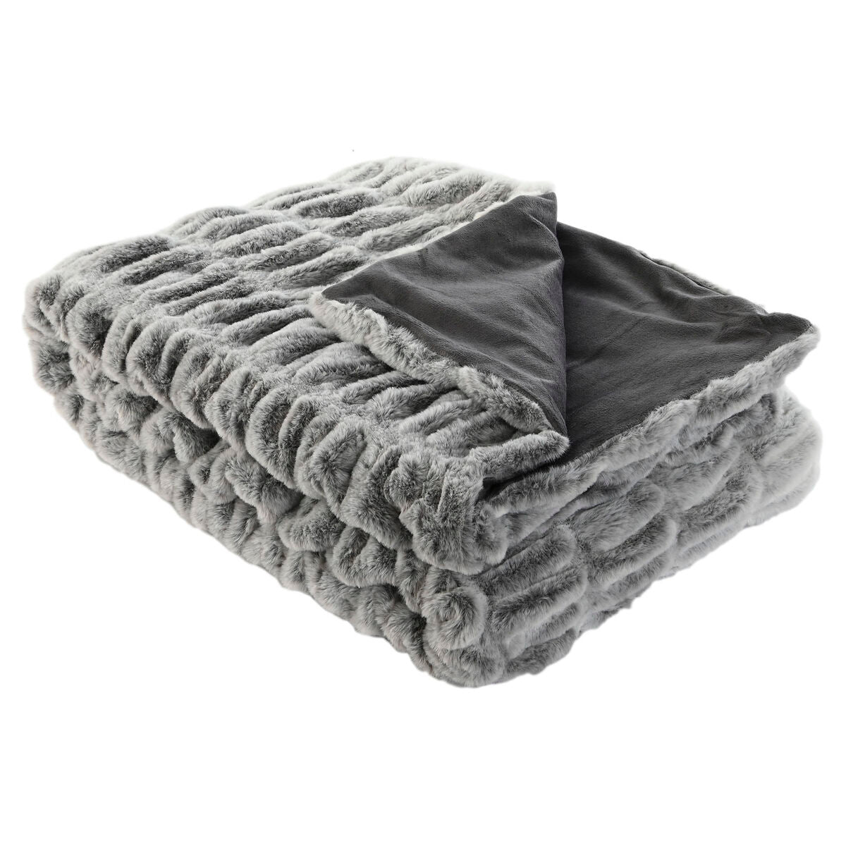 Home Esprit Blanket Home Esprit Grey 130 X 170 X 2 Cm