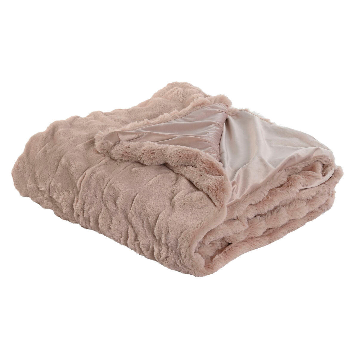 Home Esprit Blanket Home Esprit Light Pink 220 X 240 X 1 Cm