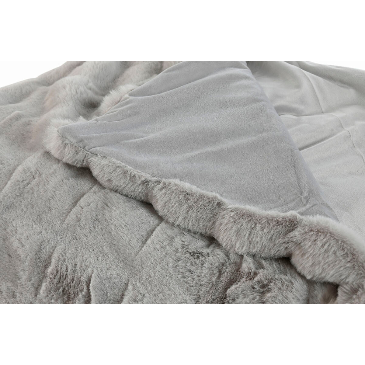 Home Esprit Blanket Home Esprit Light Grey 220 X 240 X 1 Cm