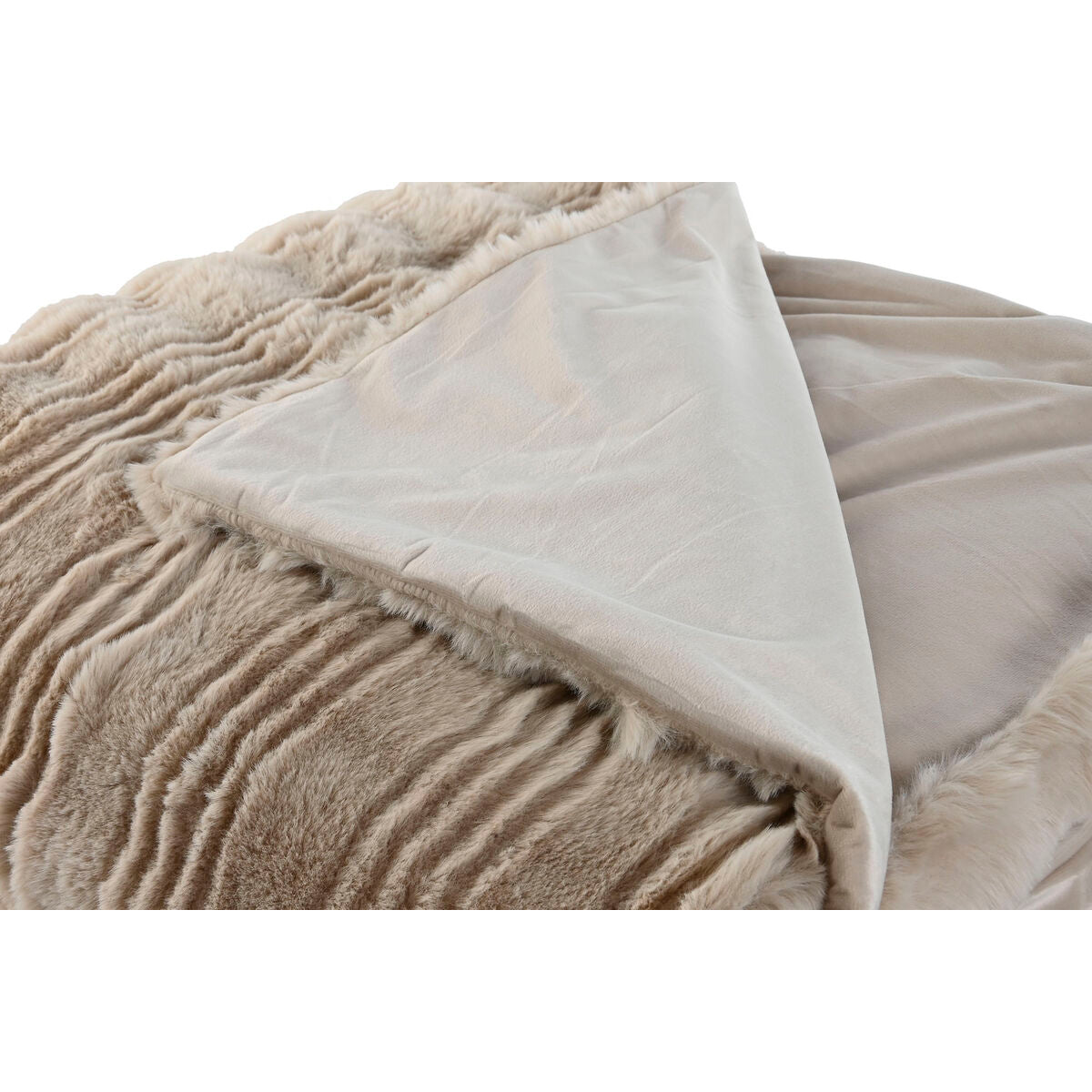 Home Esprit Blanket Home Esprit Beige 220 X 240 X 1 Cm