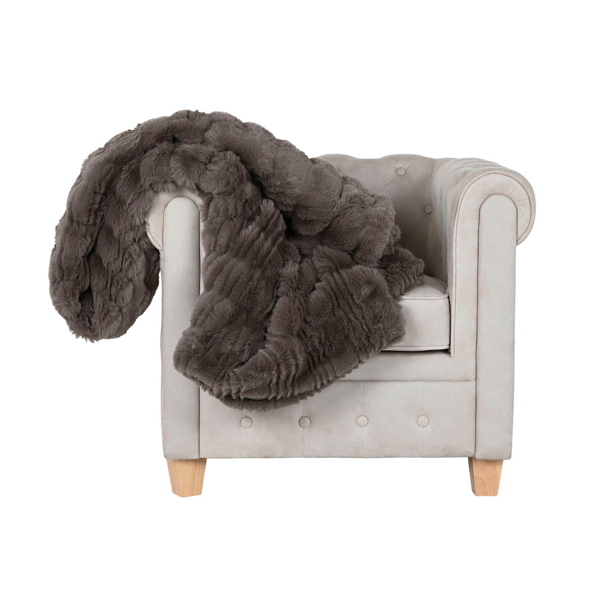 Home Esprit Blanket Home Esprit Brown 220 X 240 X 1 Cm