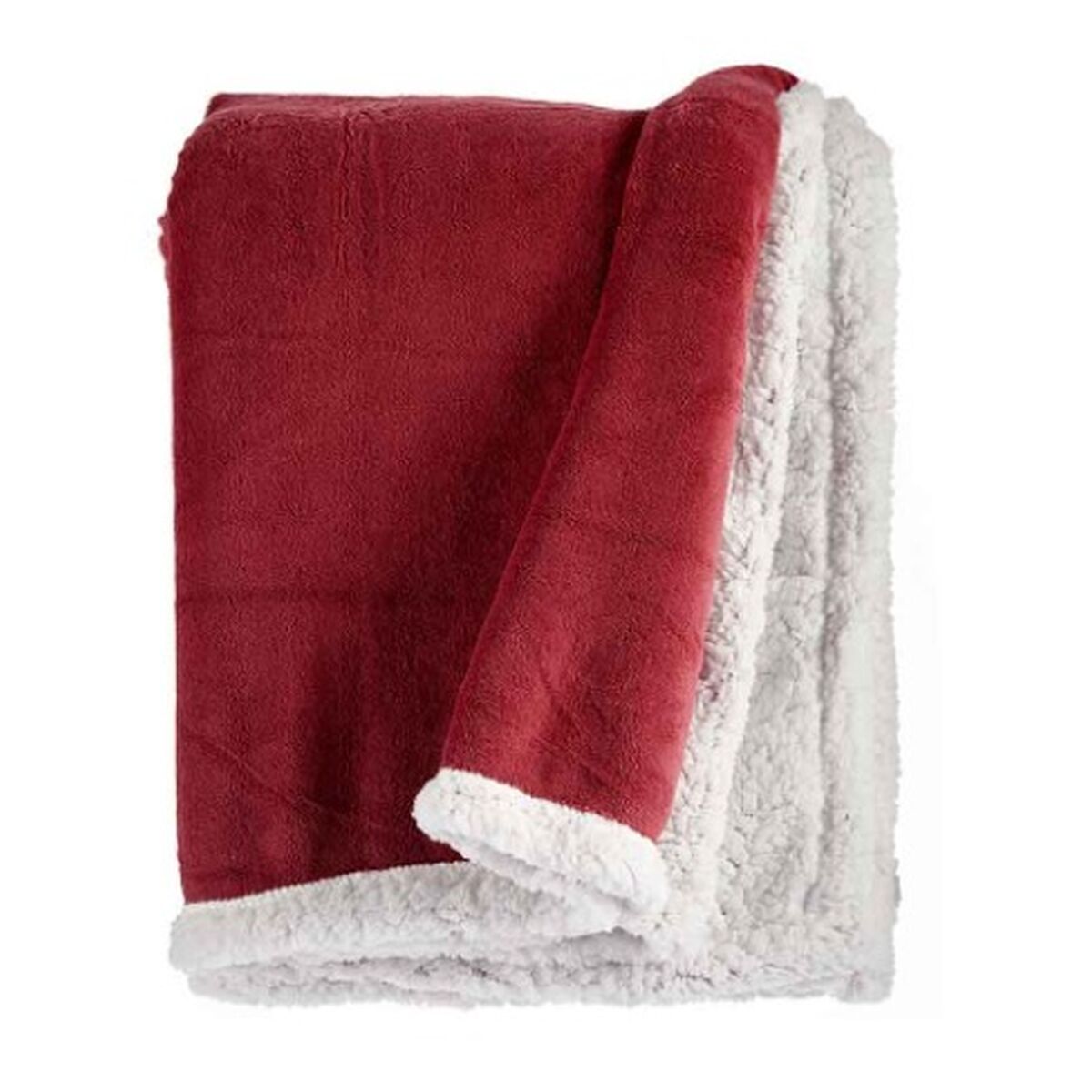 Gift Decor Blanket Gift Decor White Dark Pink 130 X 1 X 170 Cm (6 Units)