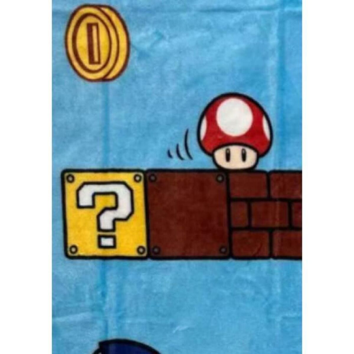 Mario Bros Blanket Mario Bros 24 X 14 X 26 Cm Black Animals