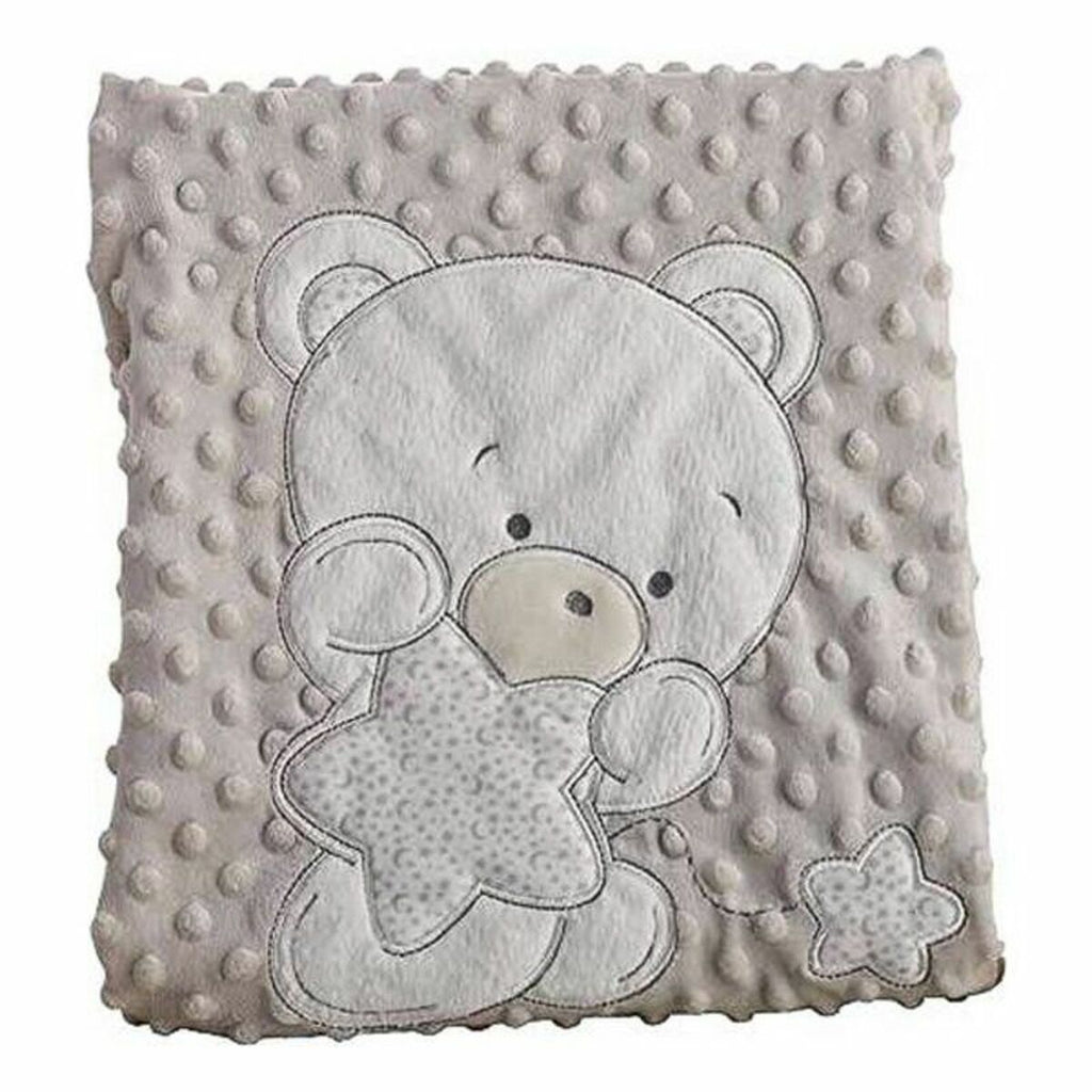 Bigbuy Fun Blanket Double Bear 100 X 75 Cm (100 X 75 Cm)