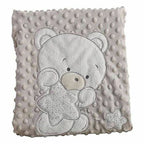 Bigbuy Fun Blanket Double Bear 100 X 75 Cm (100 X 75 Cm)
