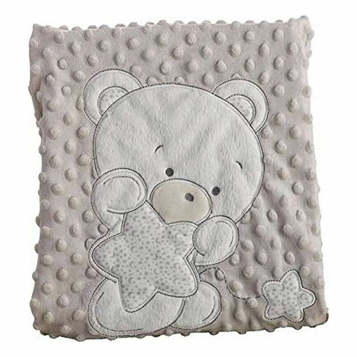 Bigbuy Fun Blanket Double Bear 100 X 75 Cm (100 X 75 Cm)