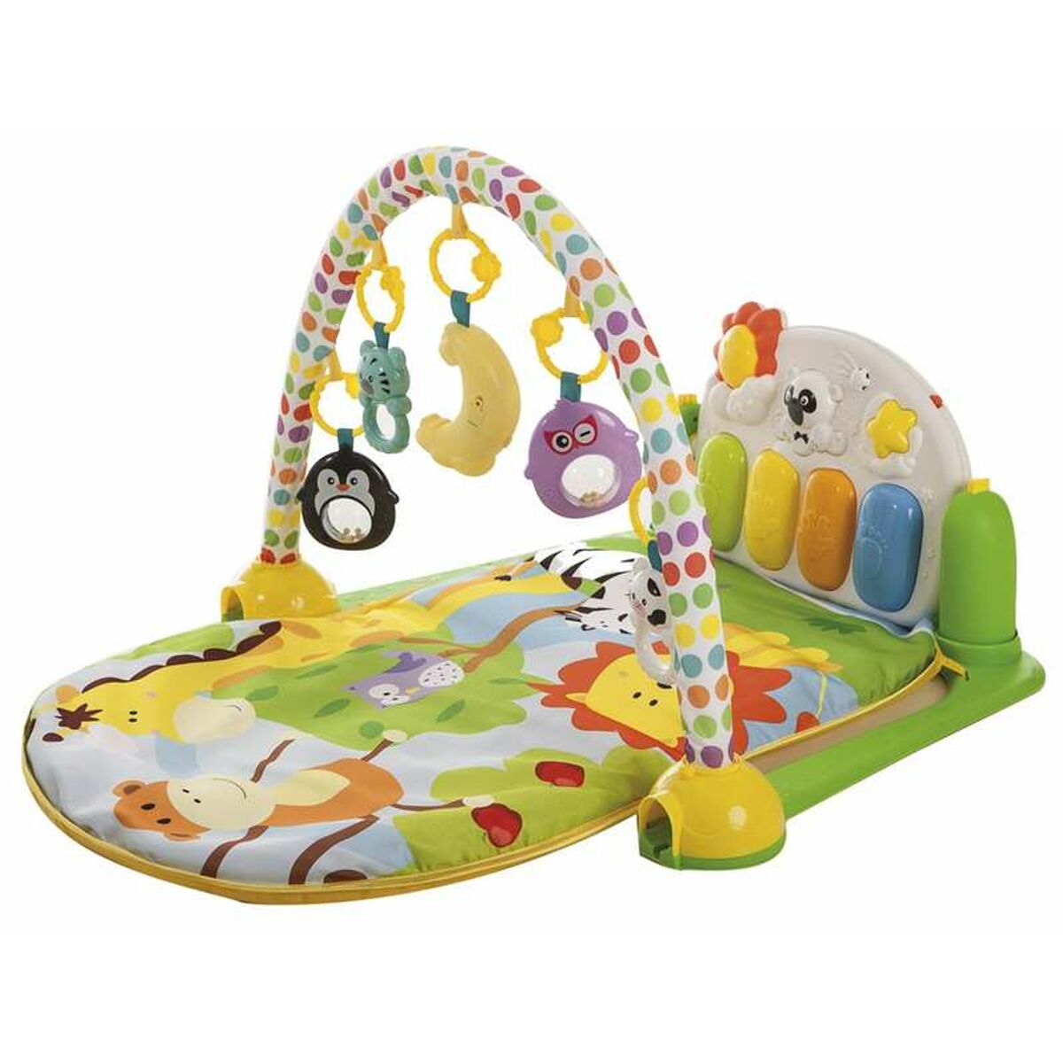 Bigbuy Fun Activity Centre Blanket Interactive Piano For Babies 96 X 65 X 48 Cm