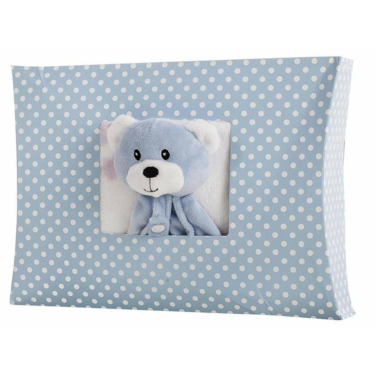 Bigbuy Fun Baby Blanket Baby Comforter Blue Pink 90 X 75 Cm