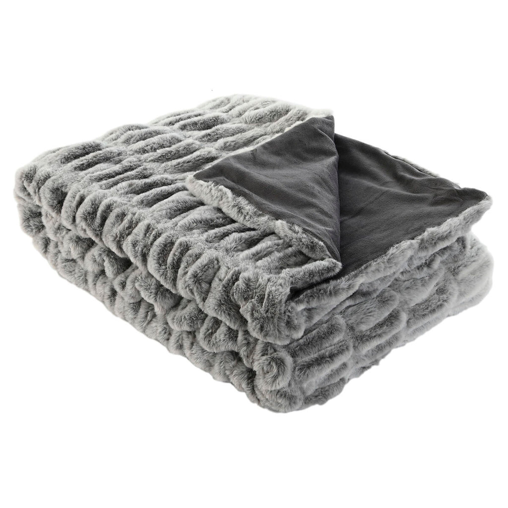 Home Esprit Blanket Home Esprit Grey 130 X 170 X 2 Cm