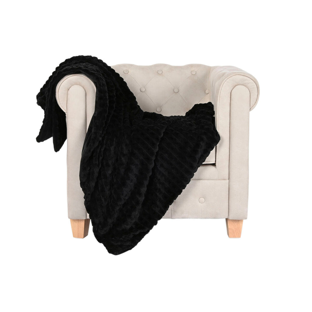 Home Esprit Blanket Home Esprit Black 130 X 170 Cm