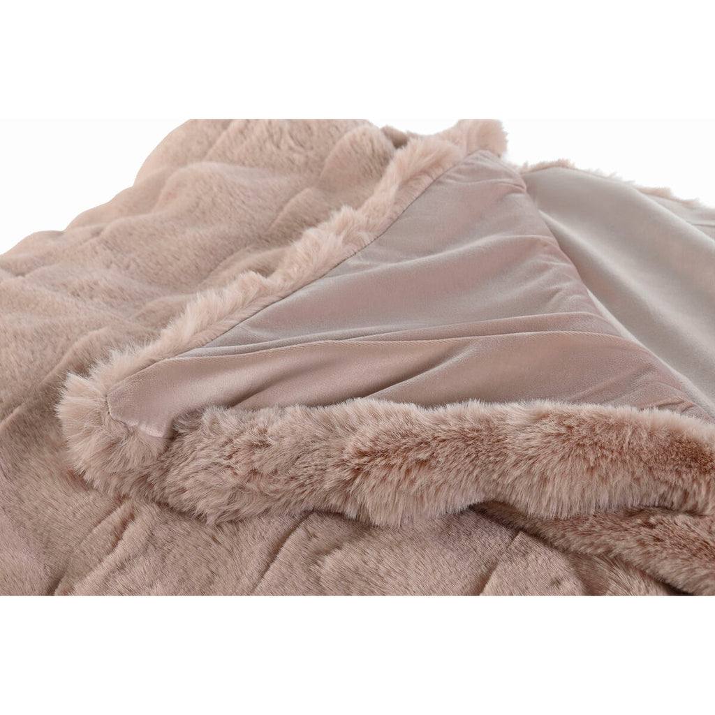 Home Esprit Blanket Home Esprit Light Pink 220 X 240 X 1 Cm