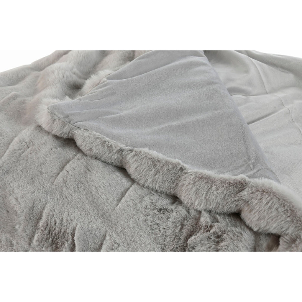 Home Esprit Blanket Home Esprit Light Grey 220 X 240 X 1 Cm