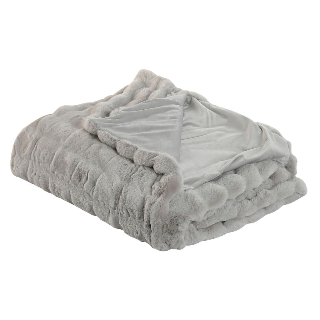 Home Esprit Blanket Home Esprit Light Grey 220 X 240 X 1 Cm
