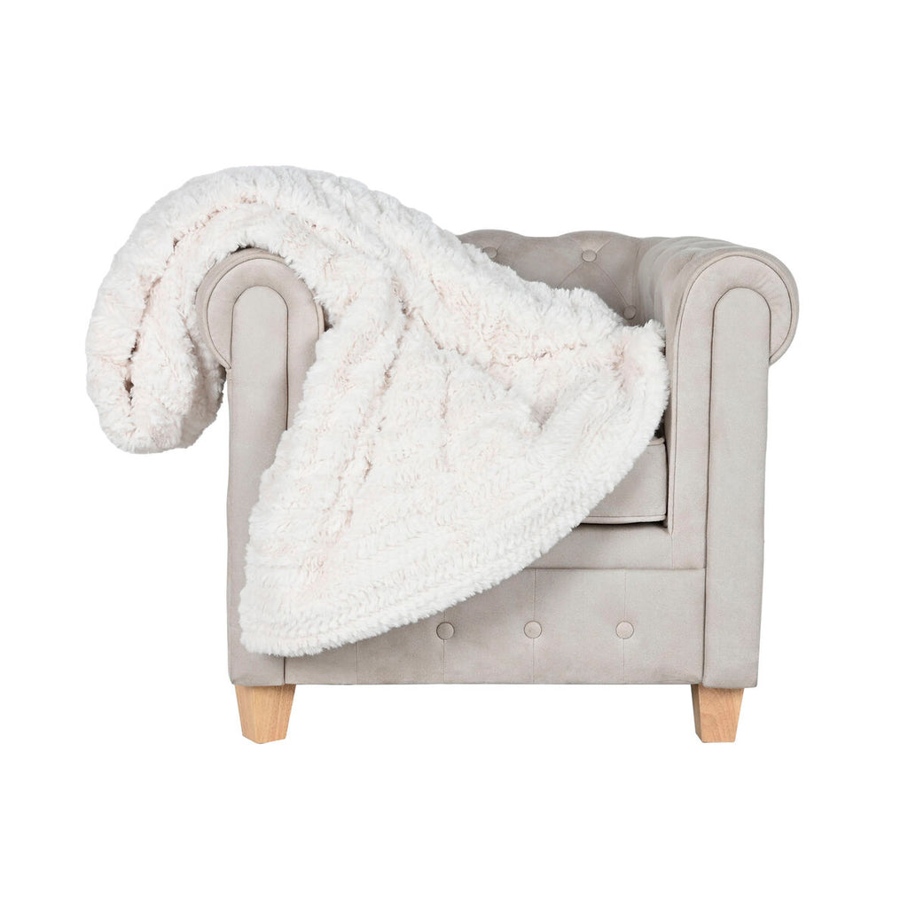 Home Esprit Blanket Home Esprit Beige 220 X 240 X 1 Cm