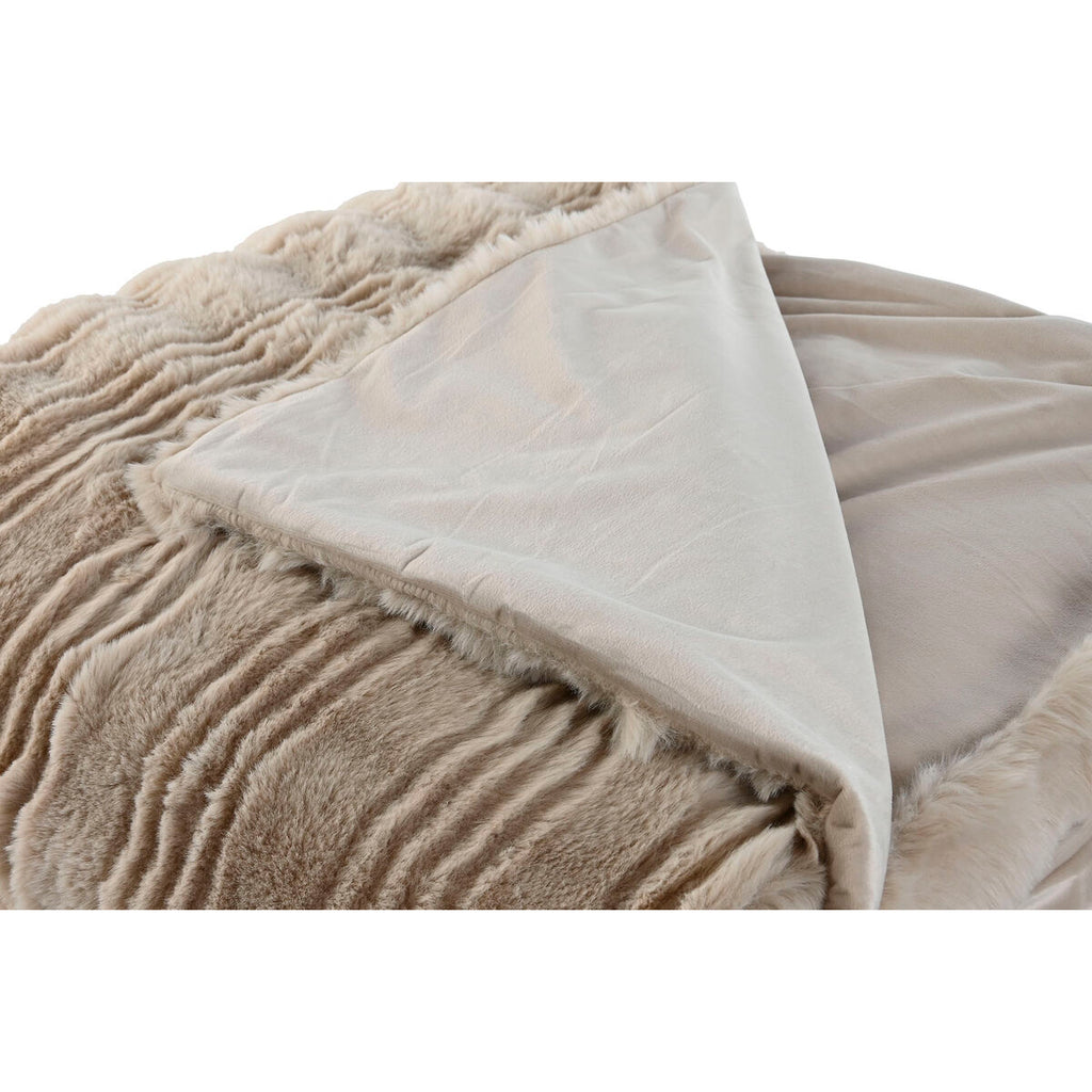 Home Esprit Blanket Home Esprit Beige 220 X 240 X 1 Cm